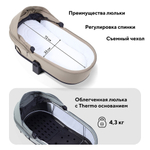Детская коляска Rant Flex Therm Soft 3 в 1 с автокреслом Cruise Black Sandy Beige