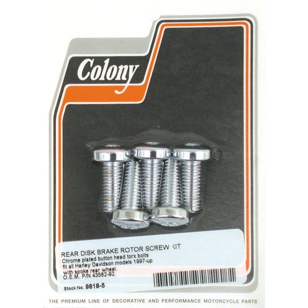 Болты тормозного заднего тормозного диска 92-25 Big Twin; 92-22 XL; 02-17 V-Rod