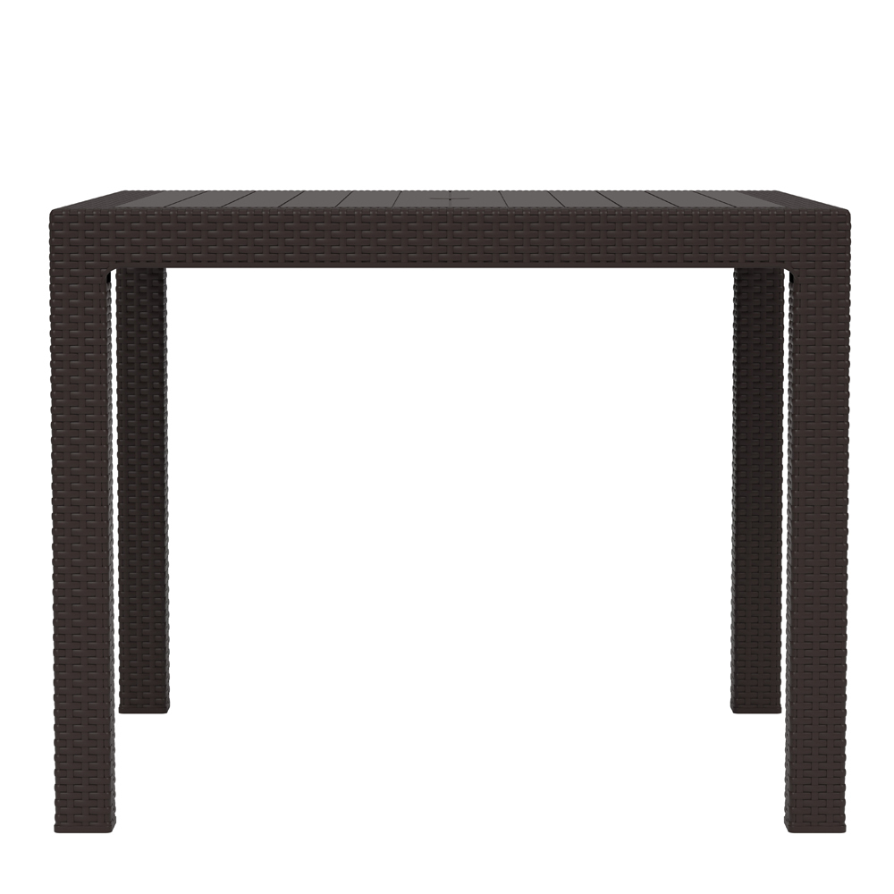 Стол "Ротанг-плюс" 940*940*740мм (мокко)