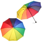 Зонт женский механический «Ultramarine - Радуга», ветроустойчивый, 10 спиц, d-99см, длина в слож. виде 24см