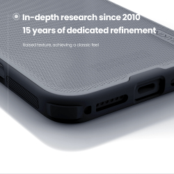 Противоударный чехол для iPhone 17 Pro Max, серия Super Frosted Shield Pro (Clear version) прозрачный тонированный от Nillkin