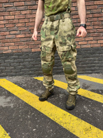 Тактический костюм горка с наколенниками и налокотниками мох лайт
