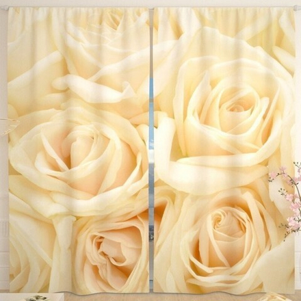 Фотошторы "РД. БЕЖЕВЫЕ РОЗЫ", Россия.