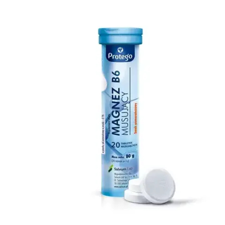 Протего Магний B6 Шипучие средства - 20 таблеток