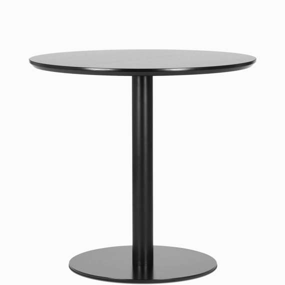 Обеденный стол Calgary Ø80 см, черный меламин