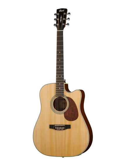 Cort MR600F-NS-WBAG MR Series - электро-акустическая гитара, с вырезом, цвет нат. матовый, чехол