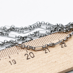 Цепочка, цвет серебро, размер звена 5,5*2 + 2 мм, цена за отрезок 50 см