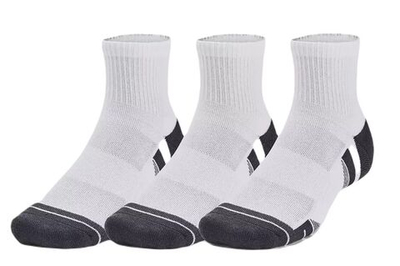 Теннисные носки Under Armour Performance Tech Quarter Socks 3-Pack - white/jet gray