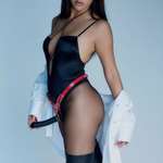 Красный пояс для фиксации насадок Strap-On-Me Leatherette Harness Fabulous