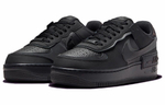 Кроссовки Nike Air Force 1 Shadow "Triple Black" (Женская размерная сетка)