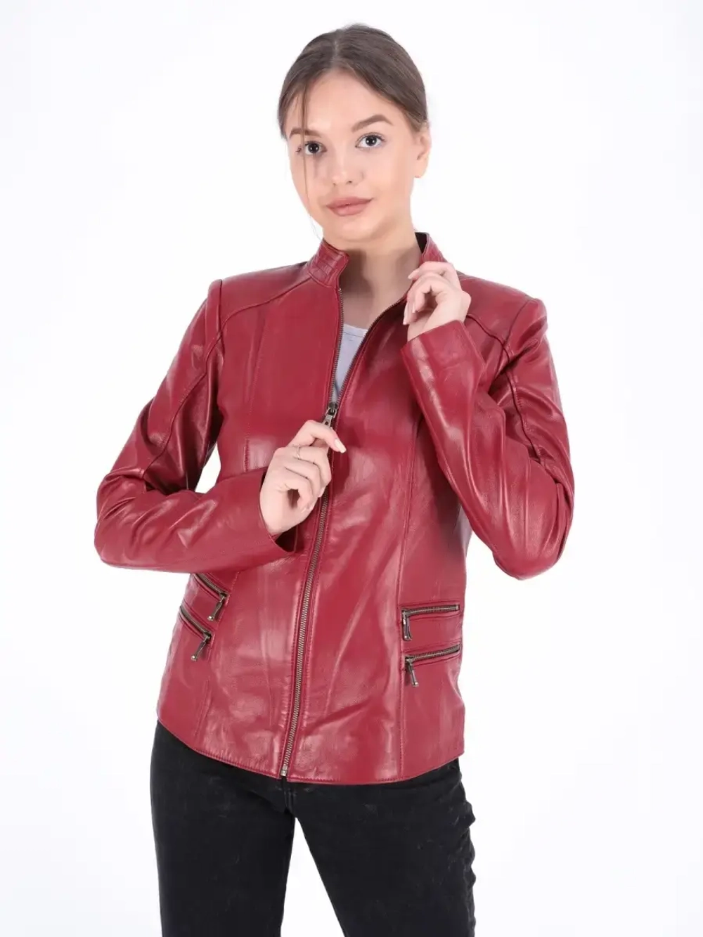 Куртка женская из натуральной кожи