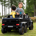 Электромобиль детский "Mercedes-Benz G63-AMG 4WD" шестиколёсный,  чёрный, 12V