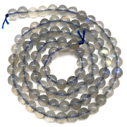 Лабрадорит 5 мм, бусины - шарики (нить)