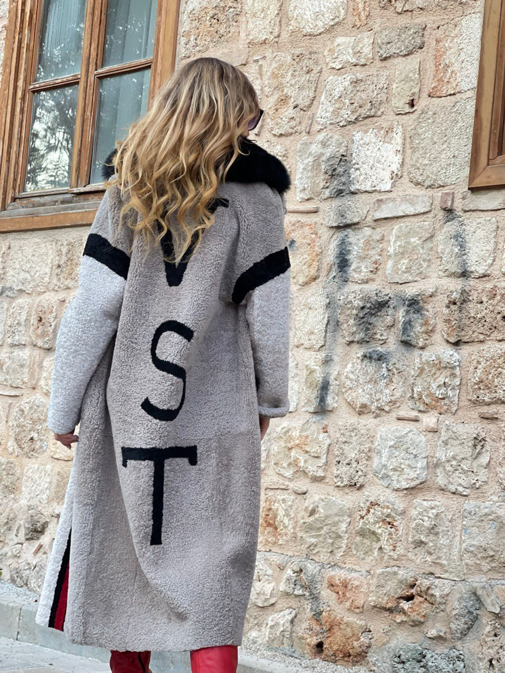 Пальто из керли