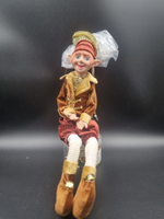 Эльф 60см в коричневое/золото ST24-3