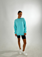 Свитшот женский оверсайз хлопок толстовка с начесом