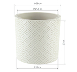 Кашпо ЭТНА с внутренней вставкой D280мм 9,5л