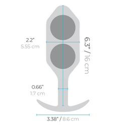 b-Vibe Snug Plug 6 - Анальная пробка для ношения