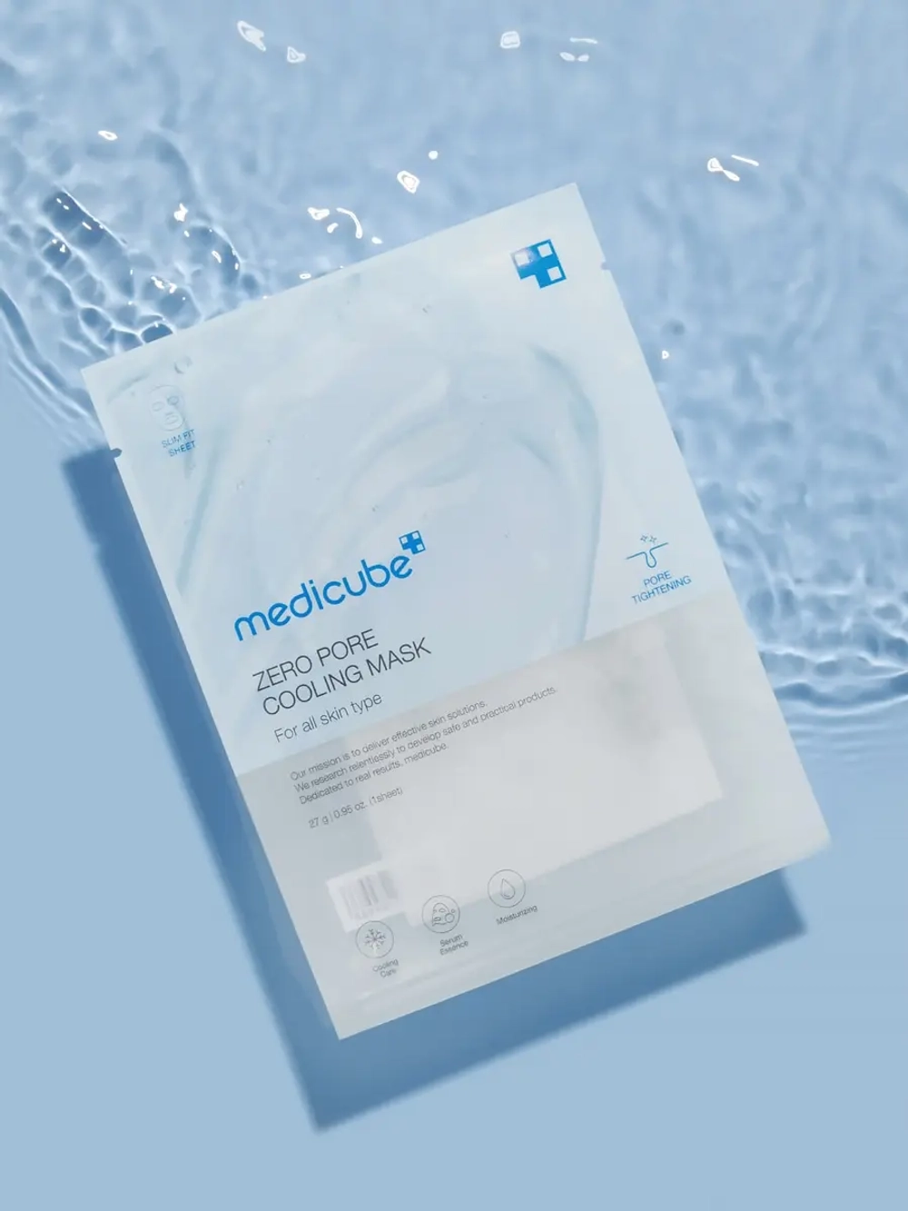 Medicube Охлаждающая тканевая маска для сужения пор Zero Pore Cooling Mask 27 гр