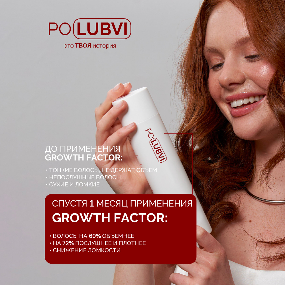 Набор GROWTH FACTOR шампунь и бальзам для роста и объема волос, против выпадения