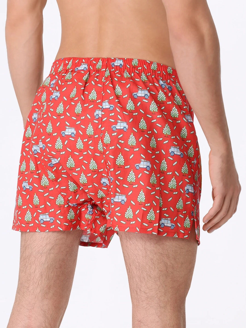 Шорты домашние муж. Saint Barth RICH XMAS TREE красный елка $