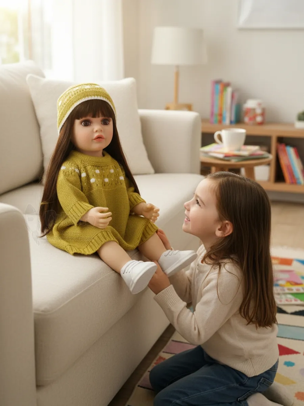 Говорящая интерактивная аниматронная кукла Оля реборн