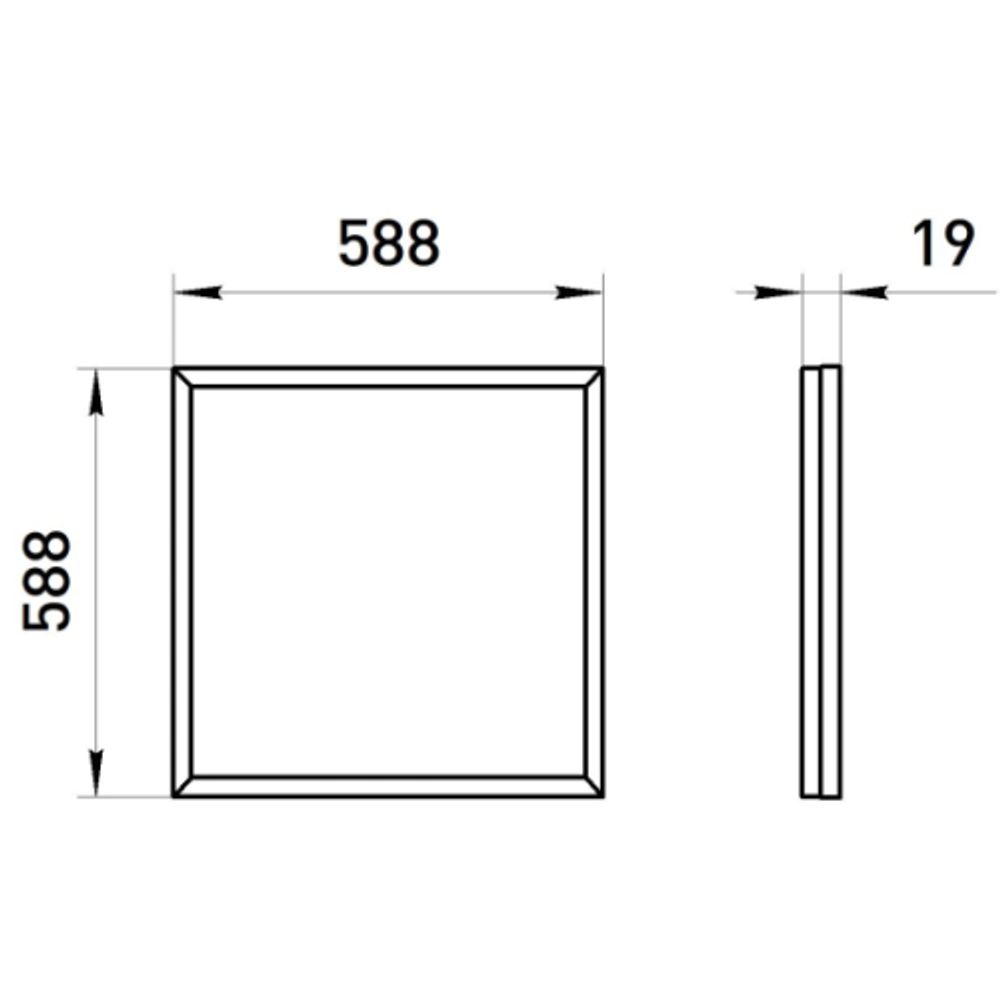 Светильник светодиодный ЭРА Грильято SPO-640-3-4K-32 32Вт 4000К 588х588 матовый | Светильники с внутренним драйвером