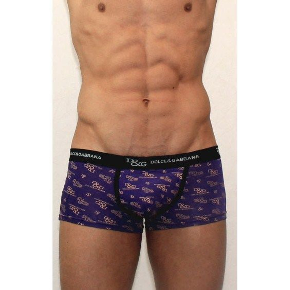 Мужские трусы хипсы фиолетовые D&G Purple Boxer