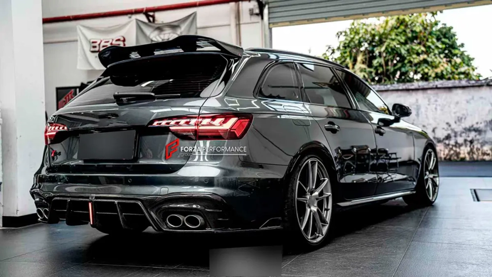 Карбоновый обвес для AUDI S4 AVANT RS4 B9 2019+ Ауди аэродинамический обвес