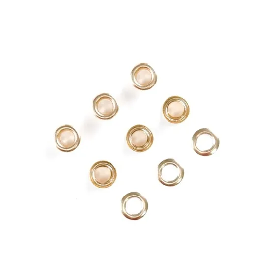 Люверсы металлические 5мм золото, Греция