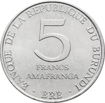 5 франков 2013 Бурунди