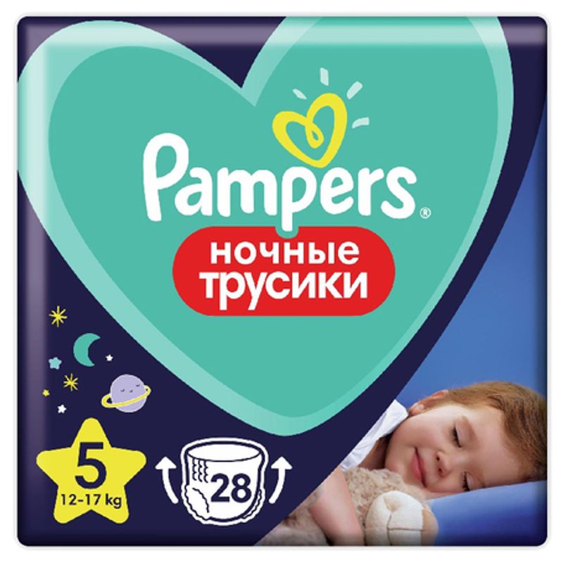 Трусики ночные Pampers 5 12-17 кг 28 шт/упак