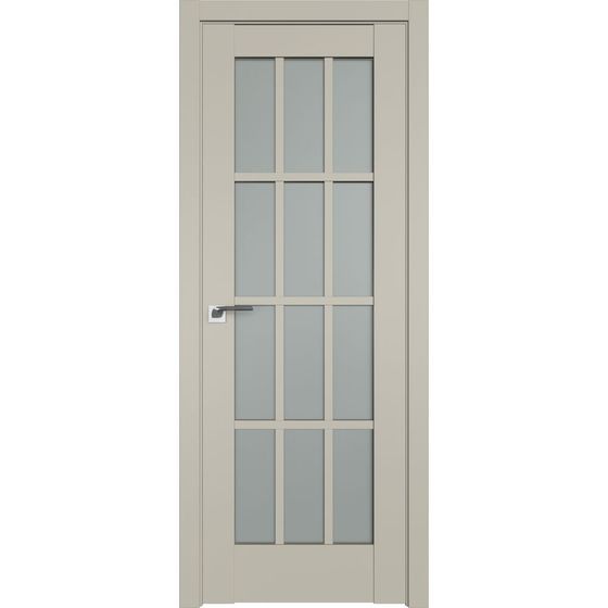 Фото межкомнатной двери unilack Profil Doors 102U шеллгрей стекло матовое