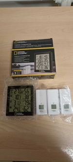 Метеостанция Bresser National Geographic с тремя датчиками, черная. Товар уцененный