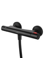 Смеситель для душа с термостатом WONZON & WOGHAND INN 5, Черный матовый (WW-B2005-A-MB)