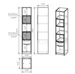 Комплект-2 RICH (КР-002+ШК-002+СП-001+СЖ-001) Дуб Крафт золотой / Кенди U9114 (УД) / Сумеречный голубой