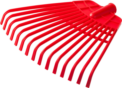 Веерные грабли пластиковые GRINDA GQ-15 15 плоских зубцов 350 х 40 х 310 мм без черенка