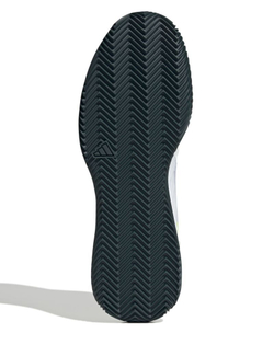 Мужские кроссовки теннисные Adidas Defiant Speed 2 M Clay - white/grey/lime