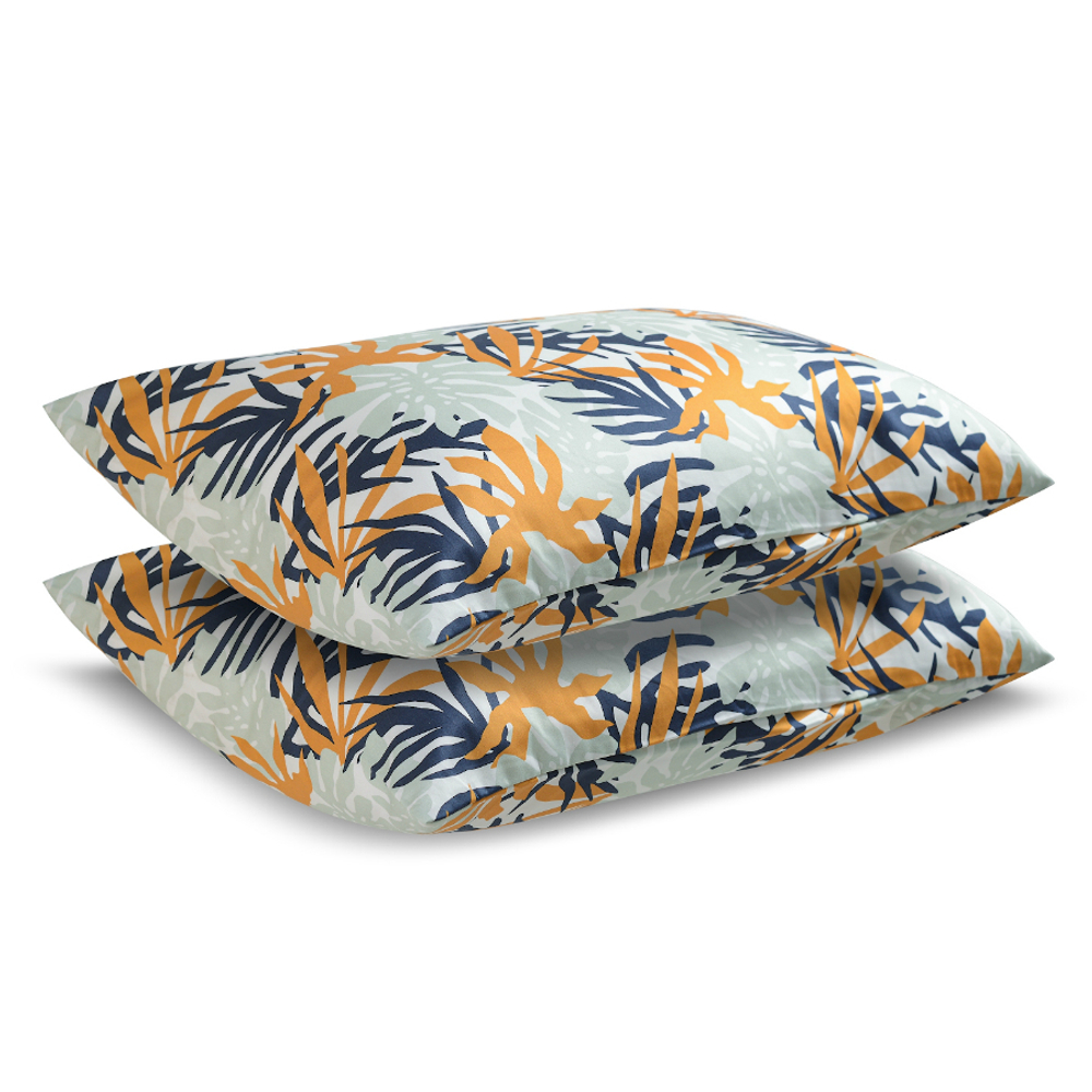 Набор наволочек 2шт 50х70 Tkano Wild сатин с принтом Leaves