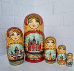 Матрёшка "Виды города" 5мест