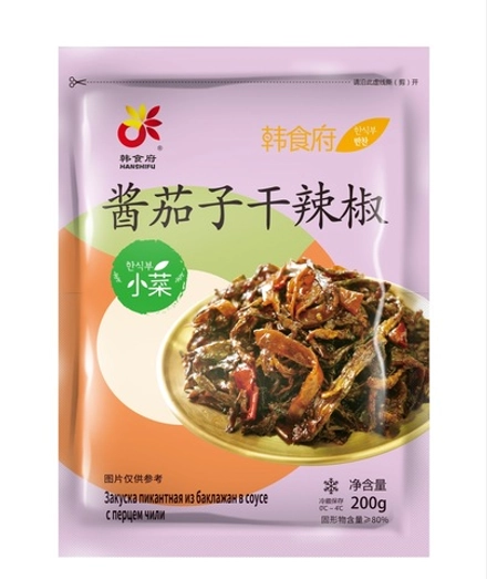 Закуска из баклажанов пикантная в соусе чили