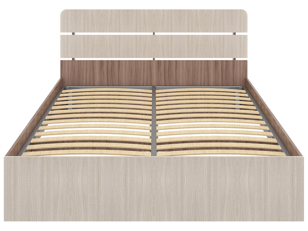 Кровать Джулия, спальное место 160х200, без основания Яс.тёмн/яс.свет