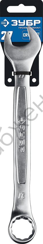 ЗУБР 27 мм, комбинированный гаечный ключ, Профессионал (27087-27)