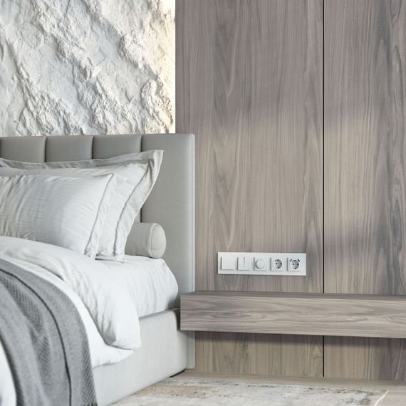 Рамка Werkel Senso на 5 постов белый стекло soft-touch W0053101 4690389214271