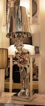 лампа Lovely China Man ( серебро ) H 65