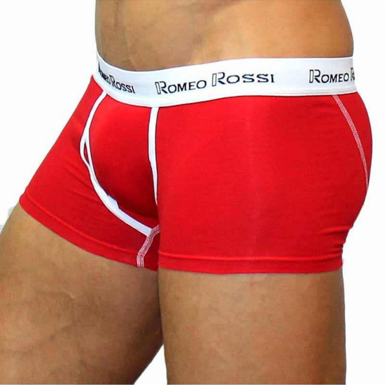 Мужские трусы боксеры красные Romeo Rossi RR365-8 Boxer Brief