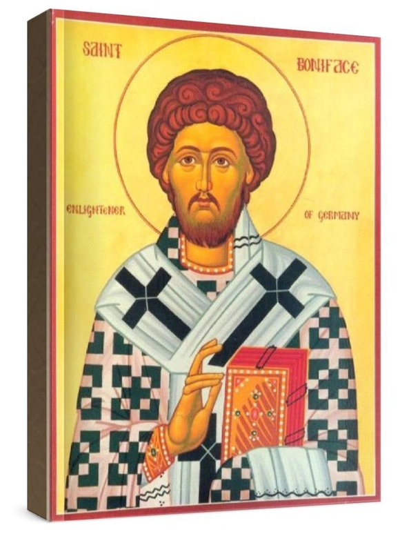 Вонифатий Милостивый (рукописная икона)