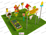 Игровая развивающая площадка Фермерский дворик Оптима