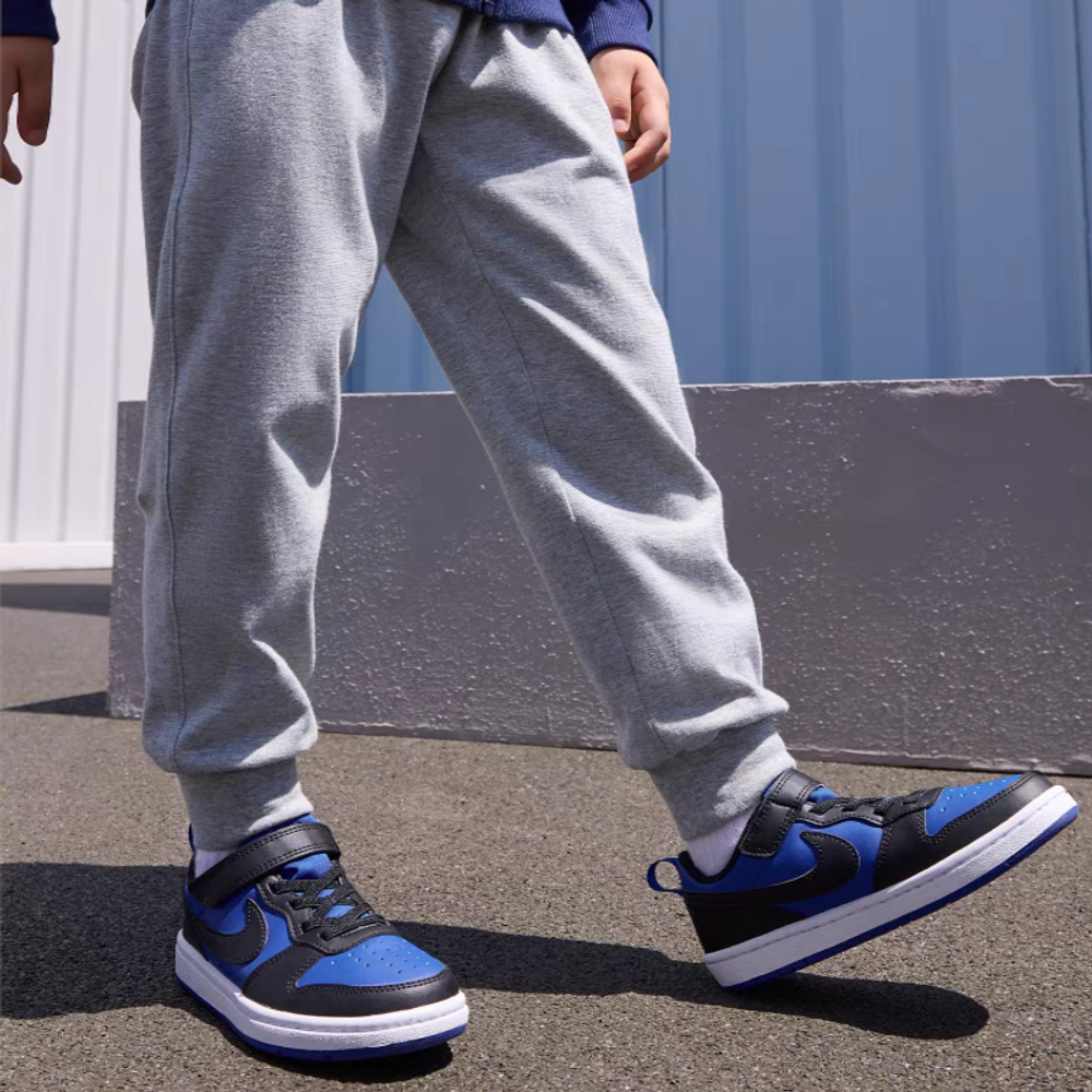 Детские кроссовки Nike Court Borough Low 'Black Blue' HM6298-480