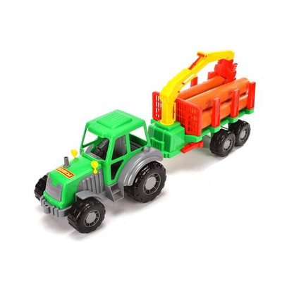 Трактор "Алтай" с полуприцепом-лесовозом (Полесье)